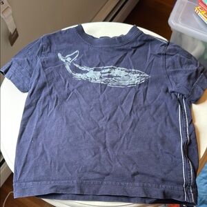 Hanna Andersson Blue Whale Graphic Short Sleeve Tee 3T